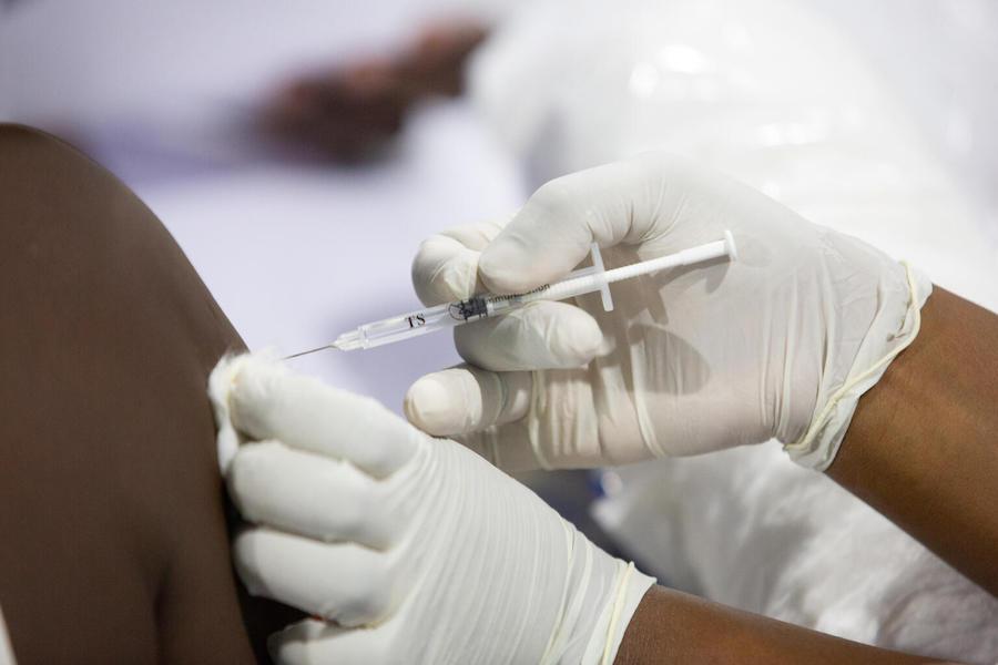 On March 1, 2021, health workers in Côte d'Ivoire began receiving their COVID-19 vaccination with doses supplied by the COVAX Facility. 