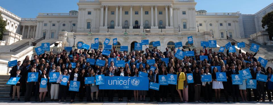In March 2019, UNICEF USA supporters from 39 states traveled to Washington, D.C. to urge elected officials to maintain support for UNICEF's lifesaving programs for children around the world.