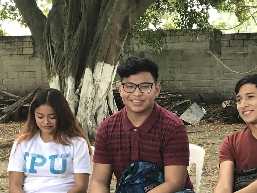 People Smiling for Camera