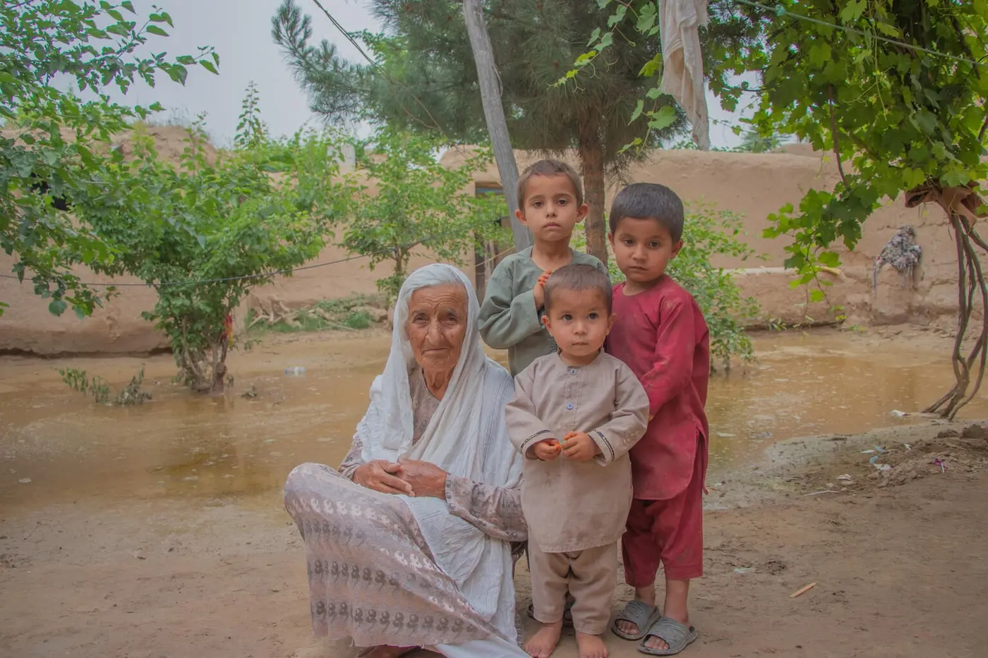 On May 16, 2024, Bigom, an 80-year-old grandmother, was with her three grandsons when flash floods hit her village in Baghlan province, Afghanistan.
