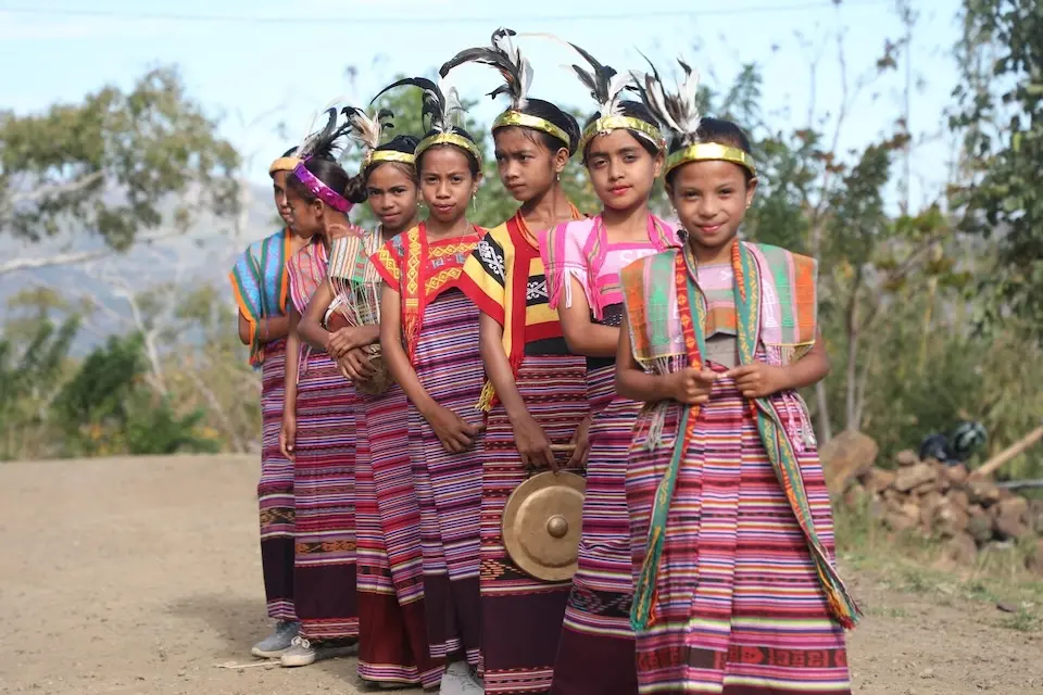 Girls at a ceremony celebrating new WASH facilities at their school in Lautem, Timor-Leste,