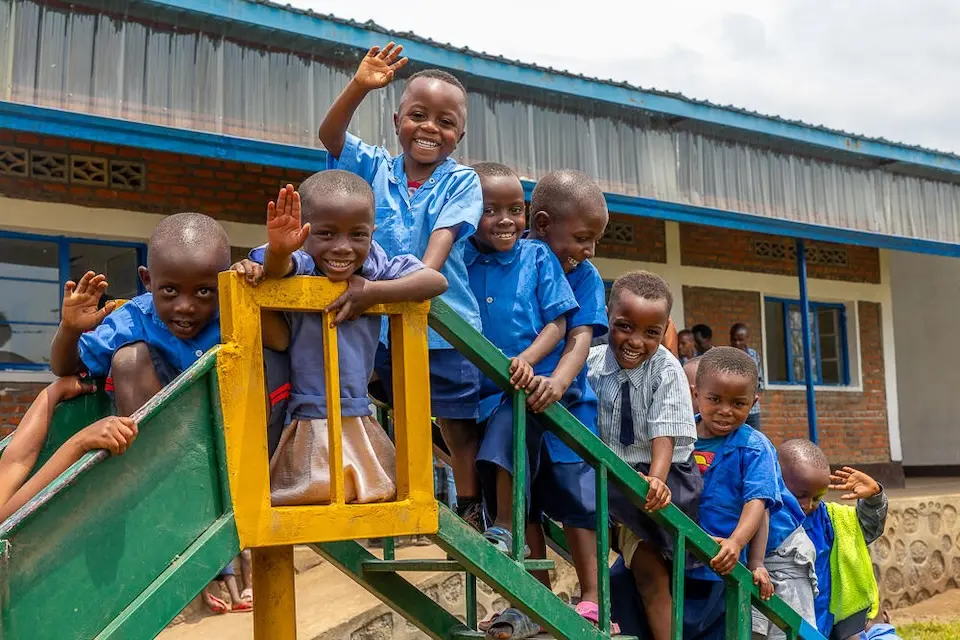 Children participate in early childhood education activities at a community center in the Burera district of Rwanda. ©UNICEF/Theoneste Iyakaremye/UNI872381