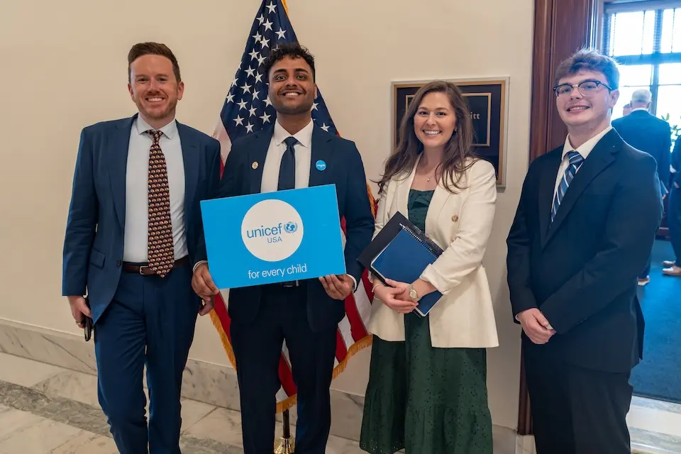UNICEF USA supporters advocate for children on Capitol Hill in 2026.