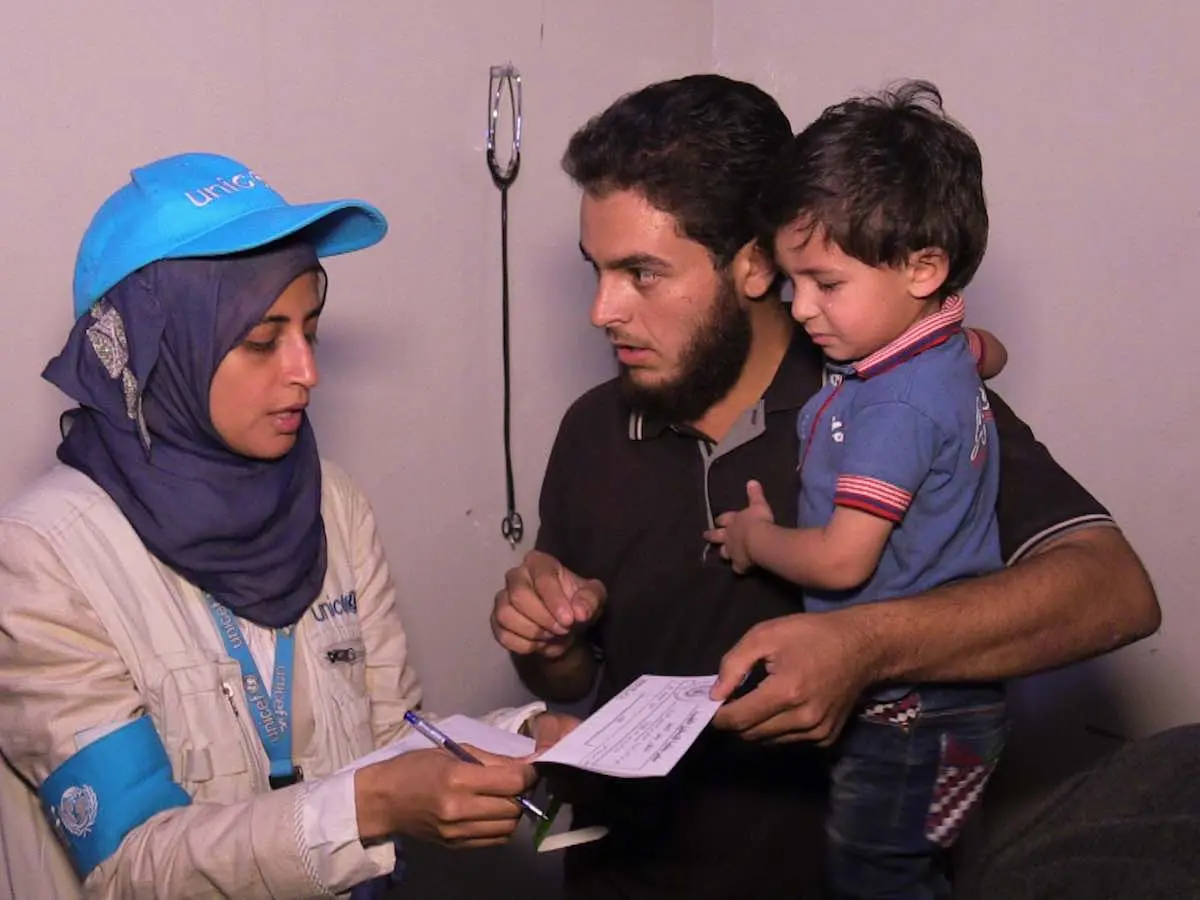 UNICEF nutritionist Dr Rajia Sharhan says, “We had not been able to enter Madaya since late April. I was in here in January, when children were starving, and when despite our frantic efforts we watched one young man die right before our eyes.”