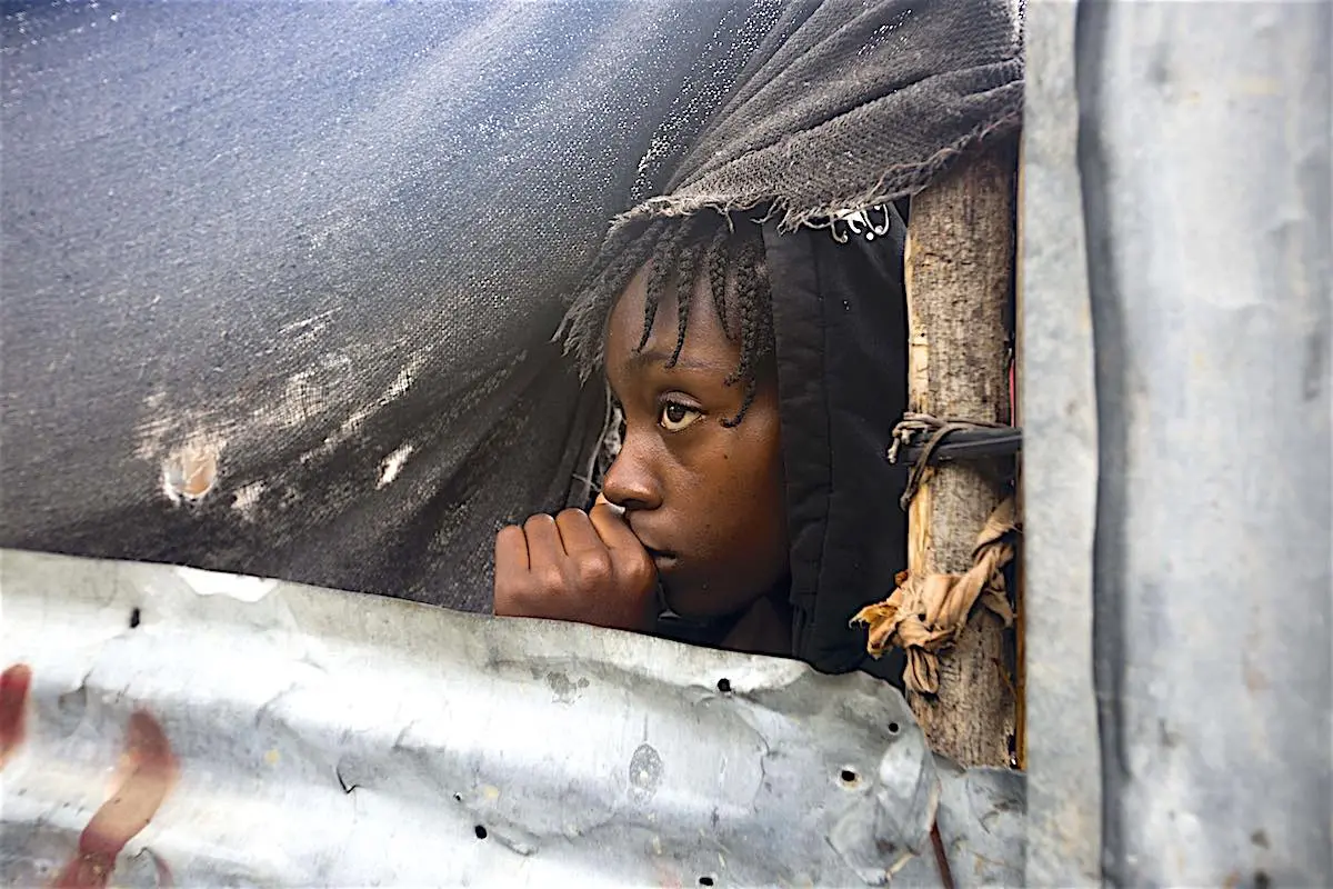 Person Caught in Hurricane Matthew