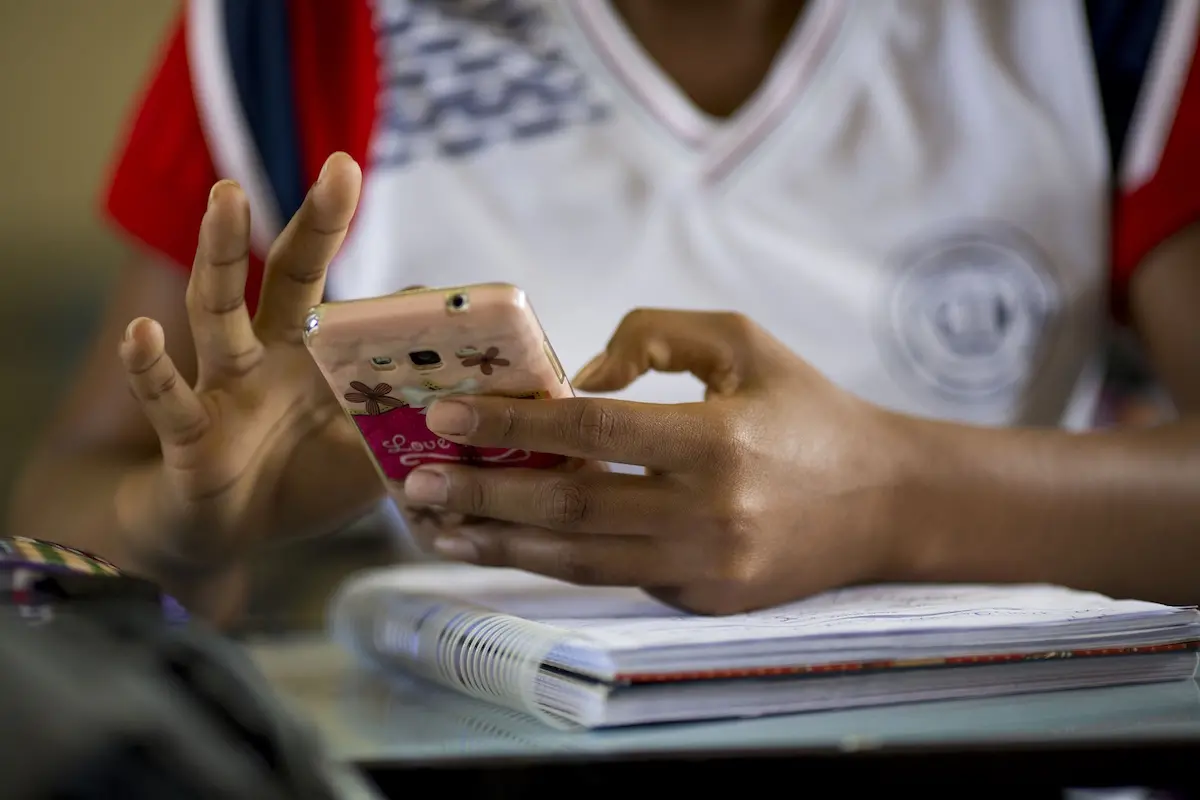 Person Using Smartphone
