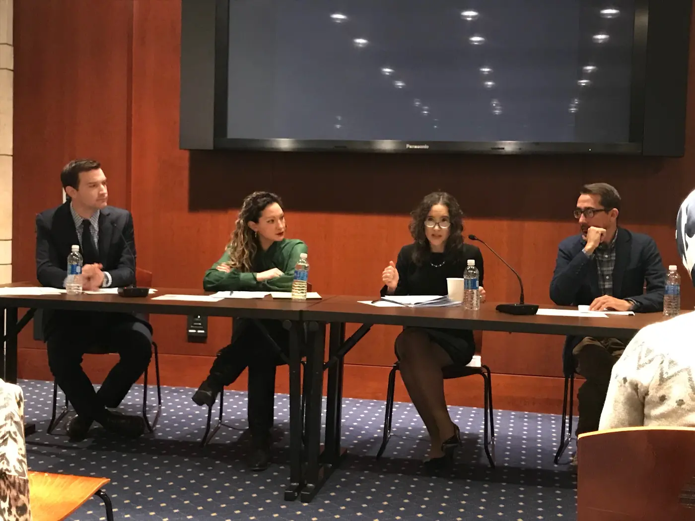 Sean Snyder (UNICEF), Kathryn Striffolino (Save the Children), Jana Mason (UNHCR), and Mark Chapple (World Vision) discuss No Lost Generation issues.