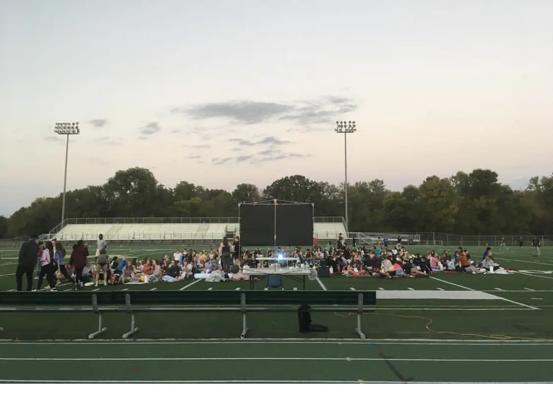 People on a Football Field