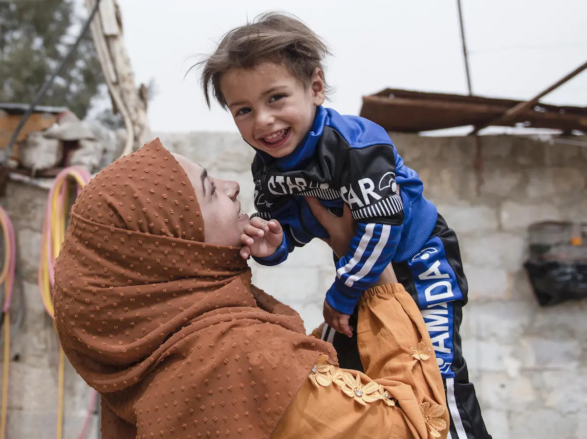 Two-year-old Ishak recovered from malnutrition after treatment from a UNICEF-supported mobile health team in Rural Damascus, Syria. 