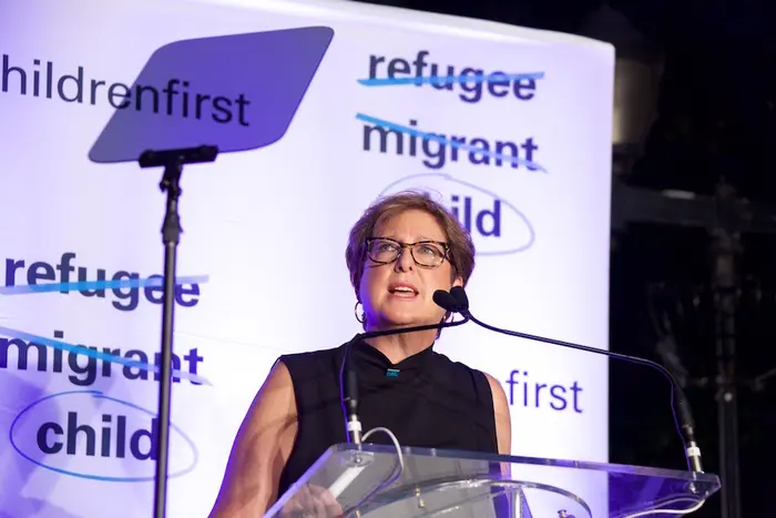 Woman Giving Speech