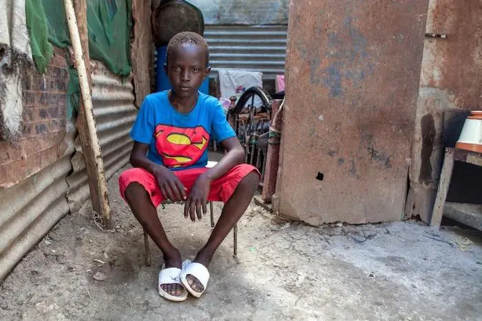 Chogi, 10, was reunited with his mother after five years of separation with UNICEF's help.