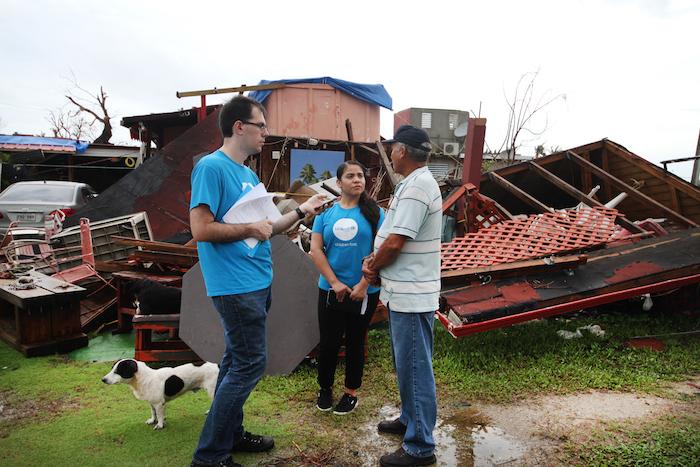 UNICEF USA&#039;s Justin Hemenway and Michelle Centeno visited Puerto Rico in October 2017 after Hurricane Maria. 