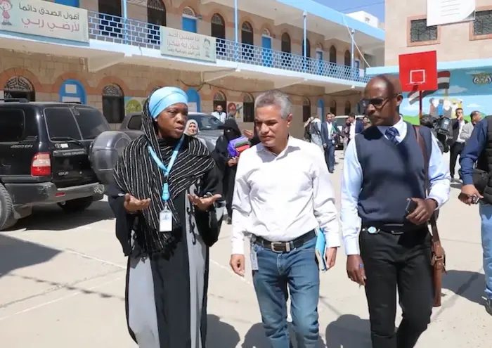 UNICEF Yemen Representative Sara Beysolow Nyanti in Sana'a, Yemen. 
