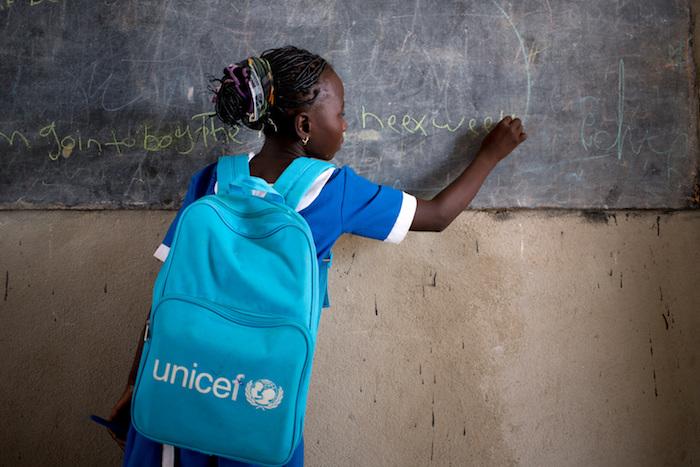 Talatu is an 11-year-old Nigerian refugee who goes to a UNICEF-sponsored school at the Minawao refugee camp in Northern Cameroon.