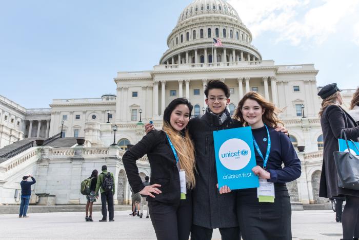 UNICEF USA supporters on Capitol Hill in 2018