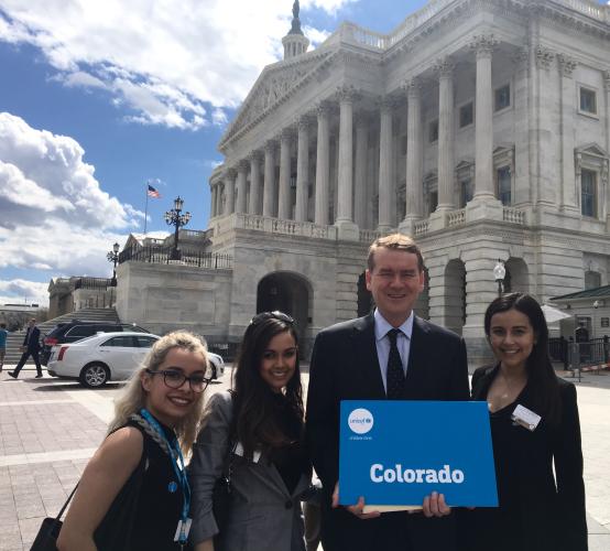 Colorado supporters run into Congressman Bennet (D-CO)