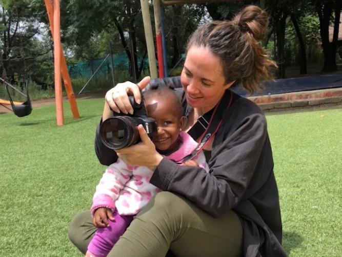Donia Quon visited a UNICEf-supported Early Childhood Development program in Johannesburg, South Africa. 