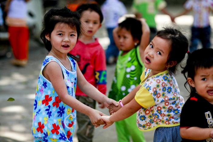 © UNICEF Viet Nam\Doan Bao Chau | Vietnamese children playing as a part of UNICEF’s Integrated Early Childhood Development life-cycle approach.