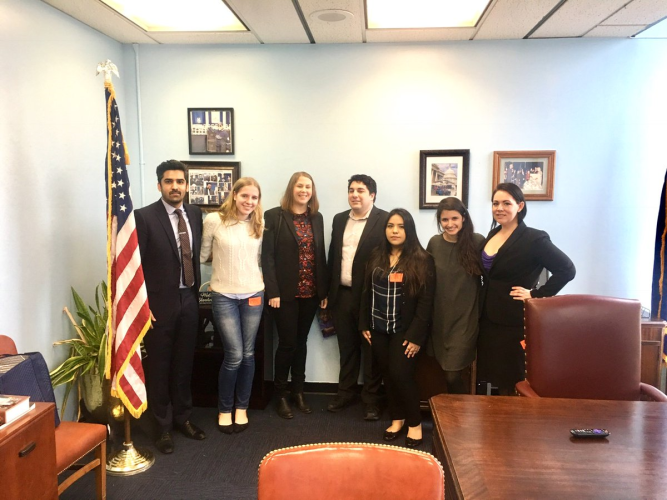 NYC Congressional Action Team meets with David Baily, Rep. Espaillat&#039;s Deputy Chief of Staff for Community Affairs.