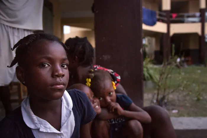 Esperanza lost her home in Hurricane Matthew; she and her mother took refuge in a UNICEF-supported school shelter.