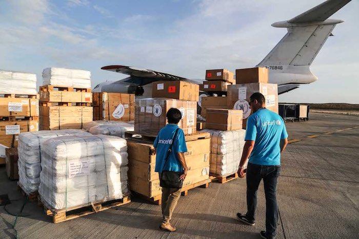 When Hurricane Maria struck the Caribbean in 2017, UNICEF quickly deployed staff and humanitarian supplies, including water purification tablets, tents and tarpaulin, school bags, early childhood development kits, school-in-a-box kits and teaching supplie