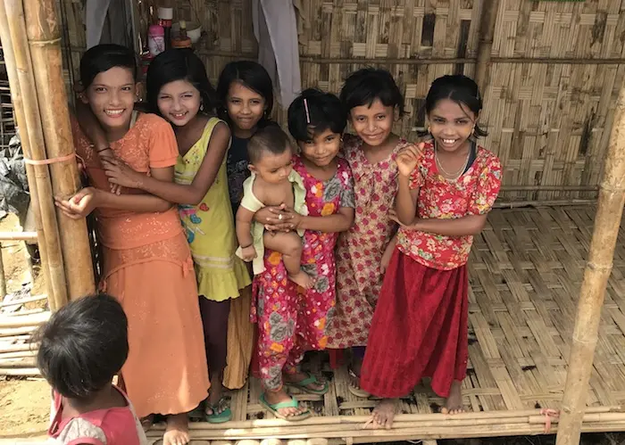 Walking around the Rohingya refugee camp, the signs are everywhere: UNICEF is working hard to meet the needs of children and their families.