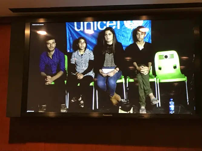 Youth in Irbil speak at No Lost Generation event