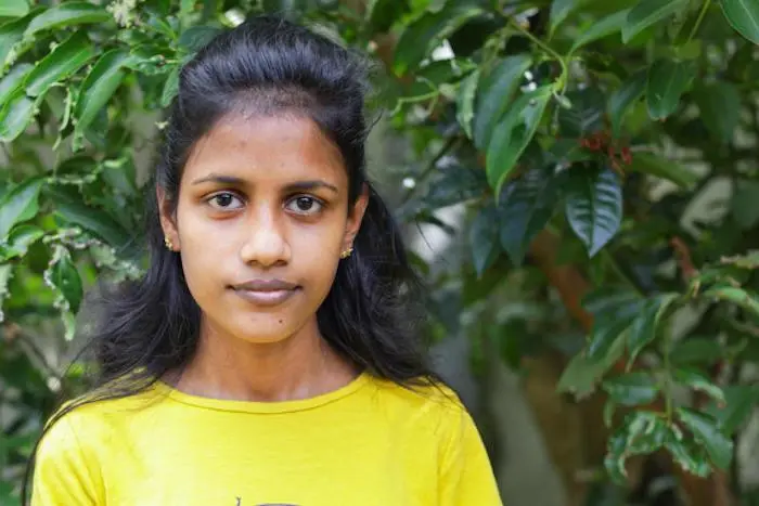 Jithmini, 17, a student whose school outside Colombo, Sri Lanka, closed before end of term. Jithmini, 17, a student whose school outside Colombo, Sri Lanka, closed before end of term.