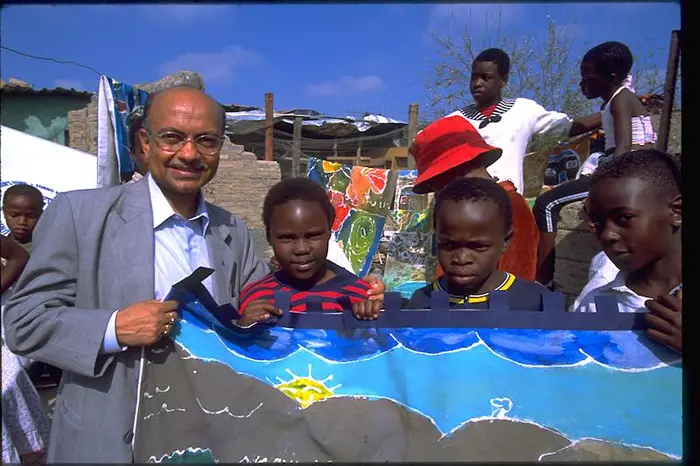 Kul Gautam in Africa.