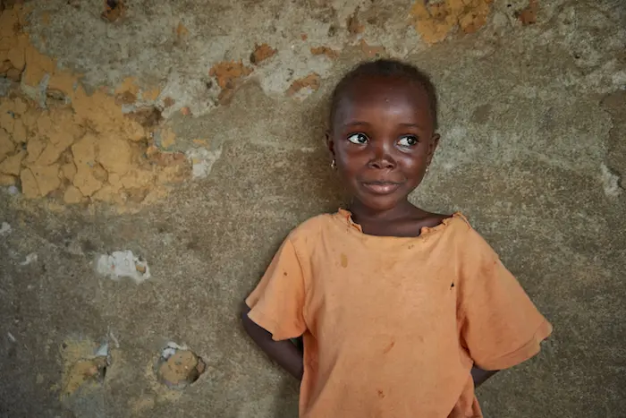 Mariama lives in the village of Gondama, Sierra Leone, one of seven countries in sub-Saharan Africa where more than a quarter of the population in infected with malaria at any one time. UNICEF supports the distribution of insecticide-treated bed nets.