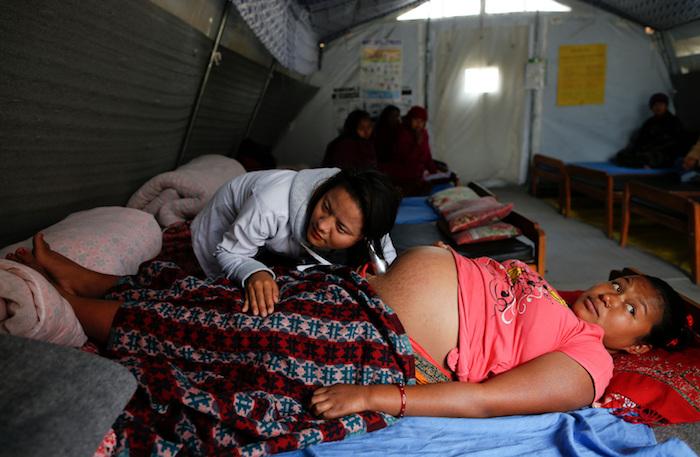 Nepal's 2015 earthquakes left 70 percent of birthing centers in some parts of Nepal destroyed. Thousands of mothers and newborns could have gone without critical healthcare but UNICEF helped set up shelters so that babies could come into the world safely.