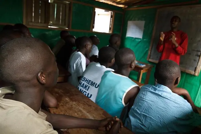 This UNICEF-supported transit and orientation center in Nigeria serves children who were kidnapped by armed groups and have been demobilized. 