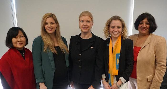 Panelists at the Making It Stick parallel event during the 63rd annual session of the Commission on the Status of Women in New York in March 2019.