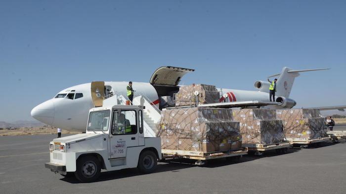 On November 25, 2017, a UNICEF-chartered plane delivered a shipment of vaccines to Yemen's Sana'a international airport. 