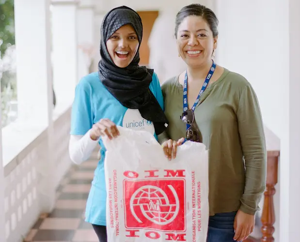 unicef, unicef ambassador, halima aden, hijabi model, teen vogue, central american migrants, migrant children, immigrant children, immigration policy