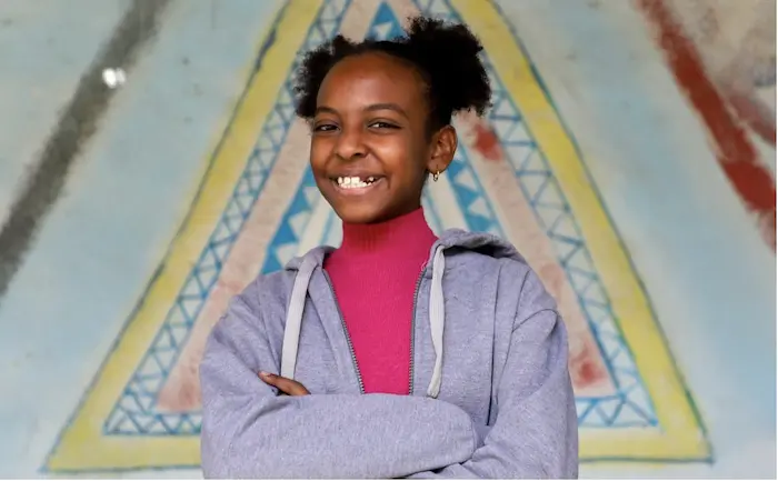 Sama, 13, from Aswan, participates in a UNICEF-supported initiative to empower young girls in Egypt. Sama, 13, from Aswan, participates in a UNICEF-supported initiative to empower young girls in Egypt.