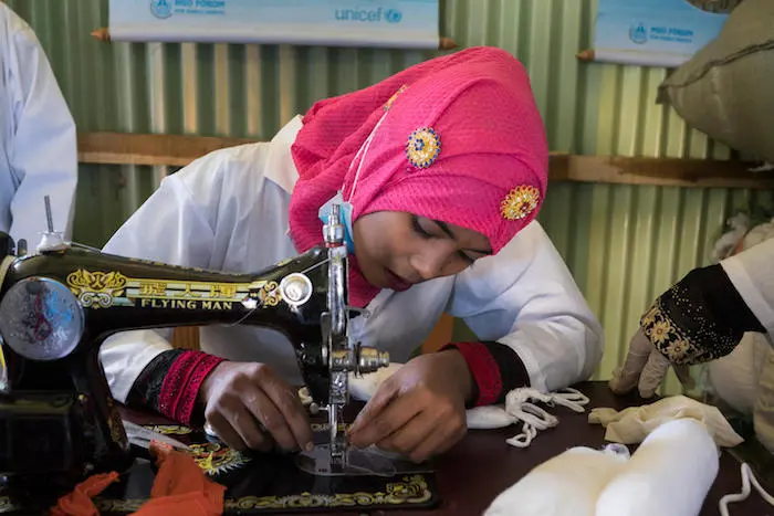 unicef, menstruation, education, empowering girls, rohingya, bangladesh