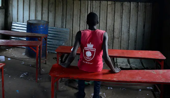 Gatkuoth* is one of thousands of children in South Sudan that UNICEF has helped free from armed groups. 
