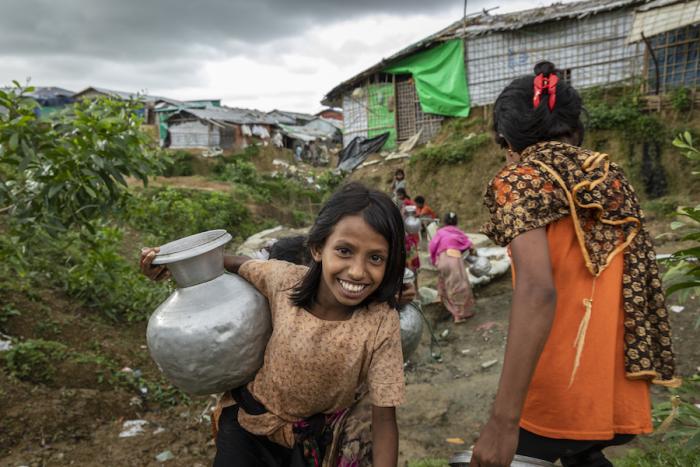 UNICEF and its partners are not only working to make life more bearable for the Rohingya refugees. They are also taking measures to help Bangladeshis who live in areas adjoining the refugee camps