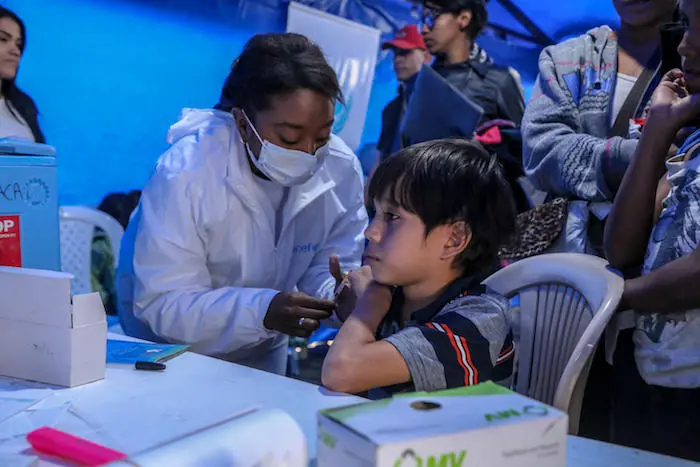 UNICEF, Venezuela, Venezuelan migrants, Ecuador, Colombia, vaccination, humanitarian aid