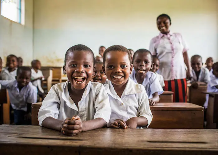 Student-members of the Health Brigade at the UNICEF-supported Dikolelayi Primary School in Kananga, Kasai-Occidental province, Democratic Republic of Congo (DRC), 23 October 2018. 