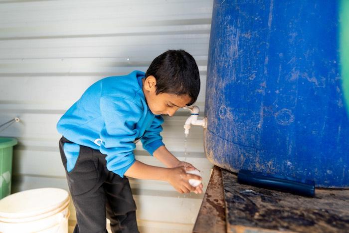 UNICEF and partners have been providing safe water, sanitation and hygiene supplies to 7.3 million people in Syria and the 2.5 million Syrian children who are living as refugees in neighboring countries. Diaa, 10, has lived with his grandmother and other 