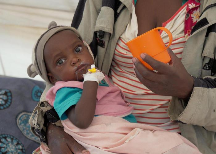 After back-to-back cyclones hit Mozambique in 2019, UNICEF workers treated Amalia, 3, for malnutrition and pneumonia.
