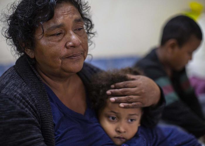 Evacuated people remain in a shelter in Bilwi, Puerto Cabezas, Nicaragua, on November 16, 2020 as Hurricane Iota -- upgraded to Category 5 -- moves over the Caribbean towards the Nicaragua-Honduras border. 
