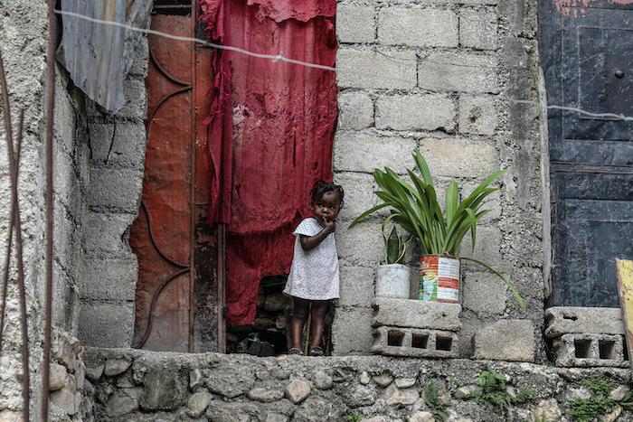 A child in Tabarre Issa, Port-au-Pince, Haiti, photographed on May 25, 2021.