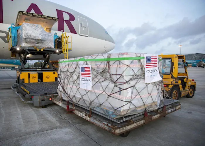 A shipment of 2 million doses of COVID-19 vaccines donated to Vietnam by the U.S. Government via COVAX arrived in Hanoi on July 10, 2021. 
