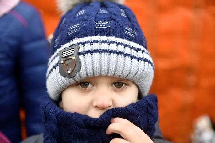 Yaroslav, 4, who fled to Romania with his mother and siblings from their home in Chernivtsi, Ukraine, to escape the war. Yaroslav, 4, who fled to Romania with his mother and siblings from their home in Chernivtsi, Ukraine, to escape the war.