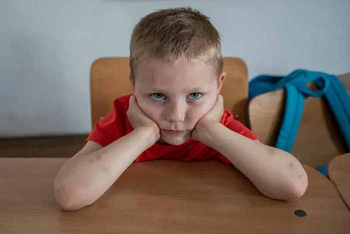 One of over 200 Ukrainian refugee children who has resumed schooling at a school in Bucharest with UNICEF support. One of over 200 Ukrainian refugee children who has resumed schooling at a school in Bucharest with UNICEF support.