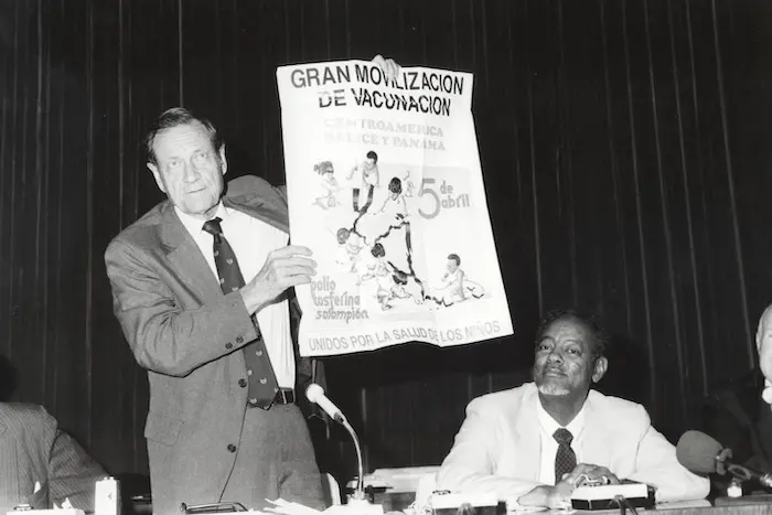 During his tenure as UNICEF Executive Director from 1980 to 1995, Jim Grant mobilized a coalition of governments and private partners to vaccinate the world's children. 