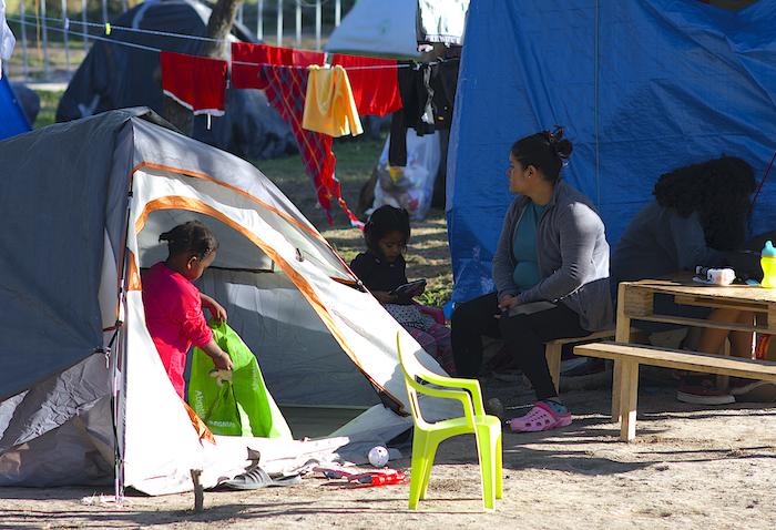 UNICEF Mexico provides psychosocial support and coordinates other services to meet the humanitarian needs of migrant children and families staying in tents in Matamoros, Mexico.